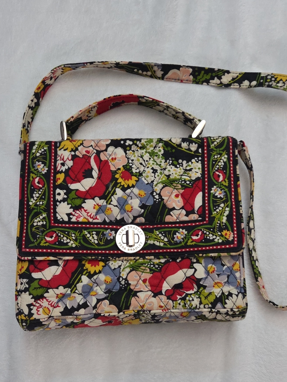 Vera Bradley Multi Floral Quilted Crossbody Bag